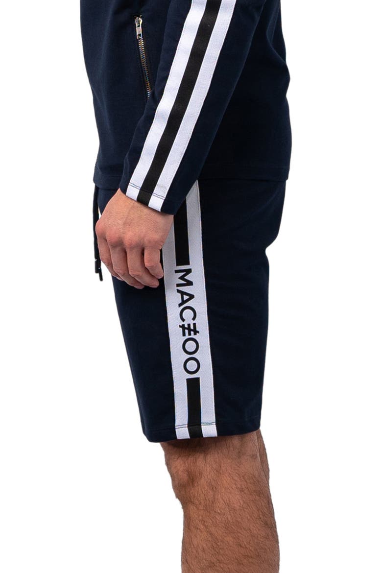 Track Blue Stretch Cotton Shorts, Alternate, color, BLUE