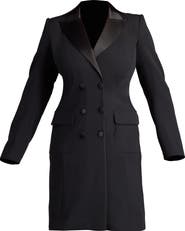 Tadashi Shoji Long Sleeve Tuxedo Dress