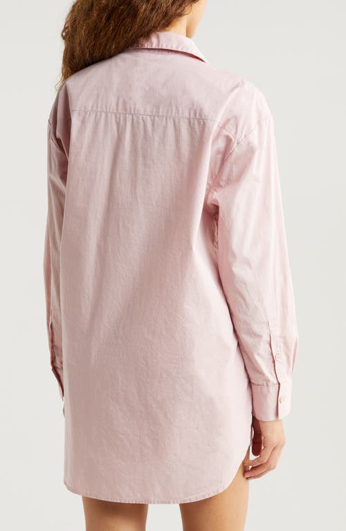 Nordstrom Oversize Shirting Short Pajamas In Pink Puff