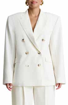 Naked Wardrobe Double Breasted Oversize Blazer