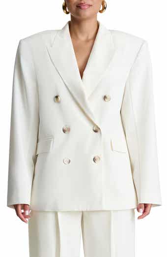 Naked Wardrobe Double Breasted Oversize Blazer