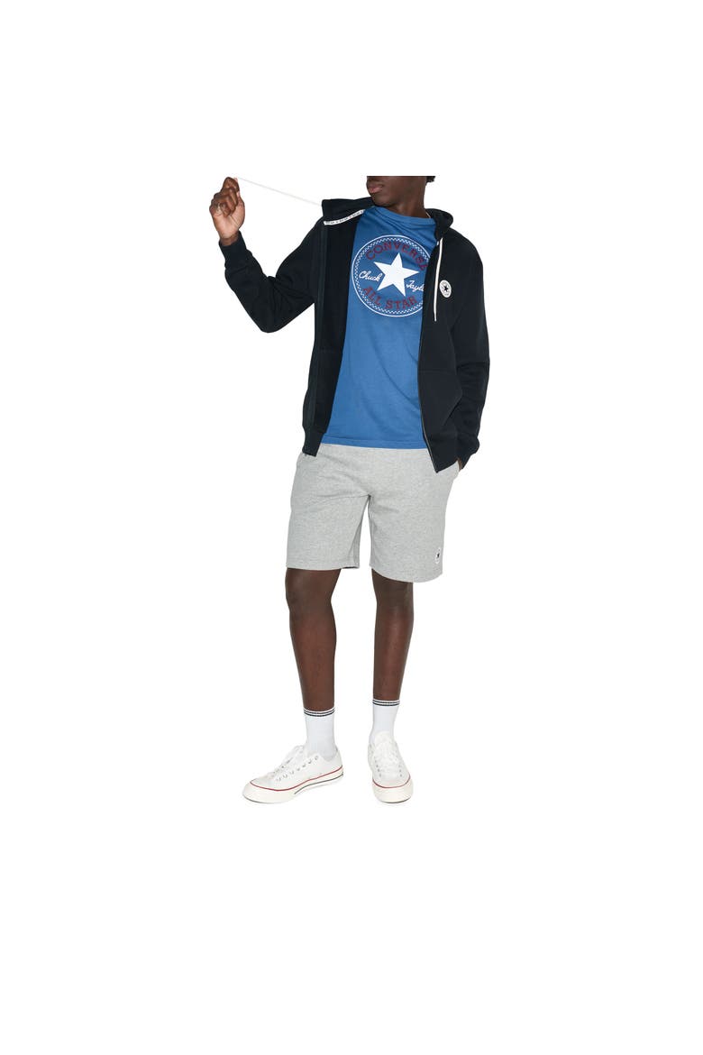 Chuck Patch Full Zip Sweatshirt, Alternate, color, CONVERSE BLACK