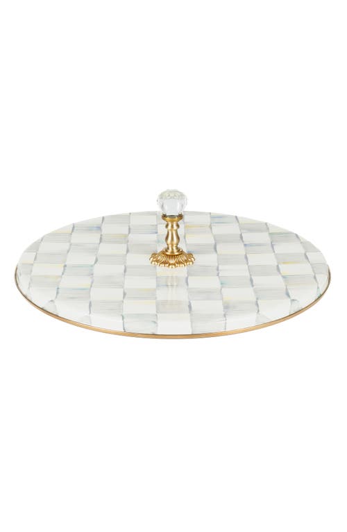 Mackenzie-childs Mackenzie Childs Sterling Check Enameled Steel Cheese Course