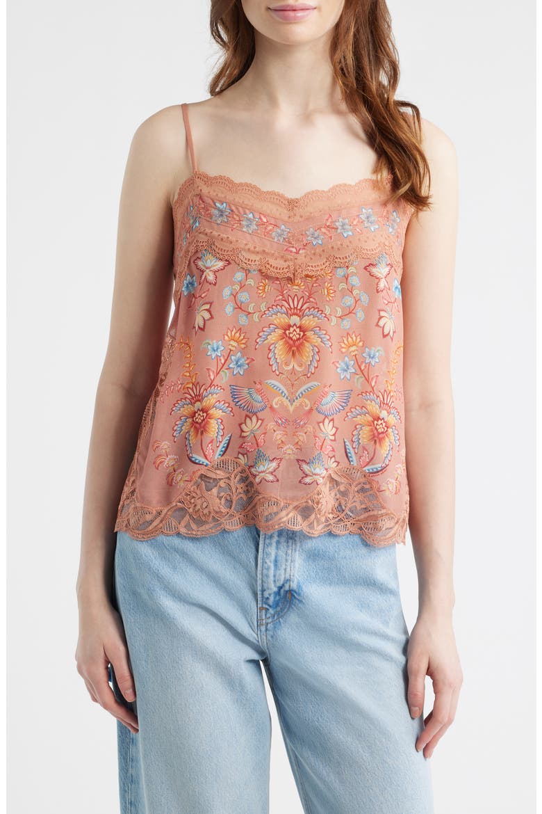 Mocha Ties Lace Camisole, Main, color, BOHO ENCHANCE MOCHA