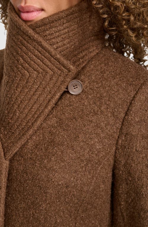 Kenneth Cole Wool-blend Coat In Sepia