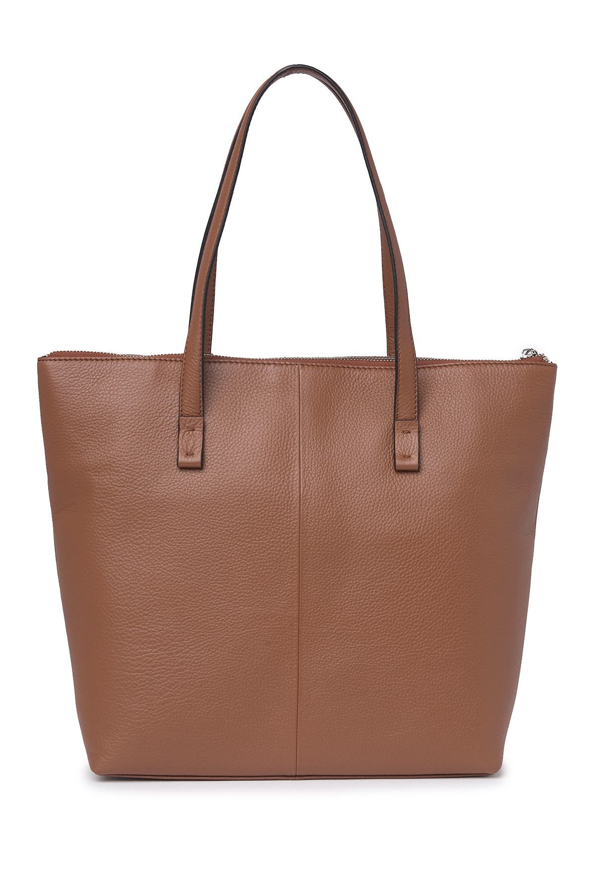 T Tahari Cognac Leather Tote (Women) | Nordstromrack