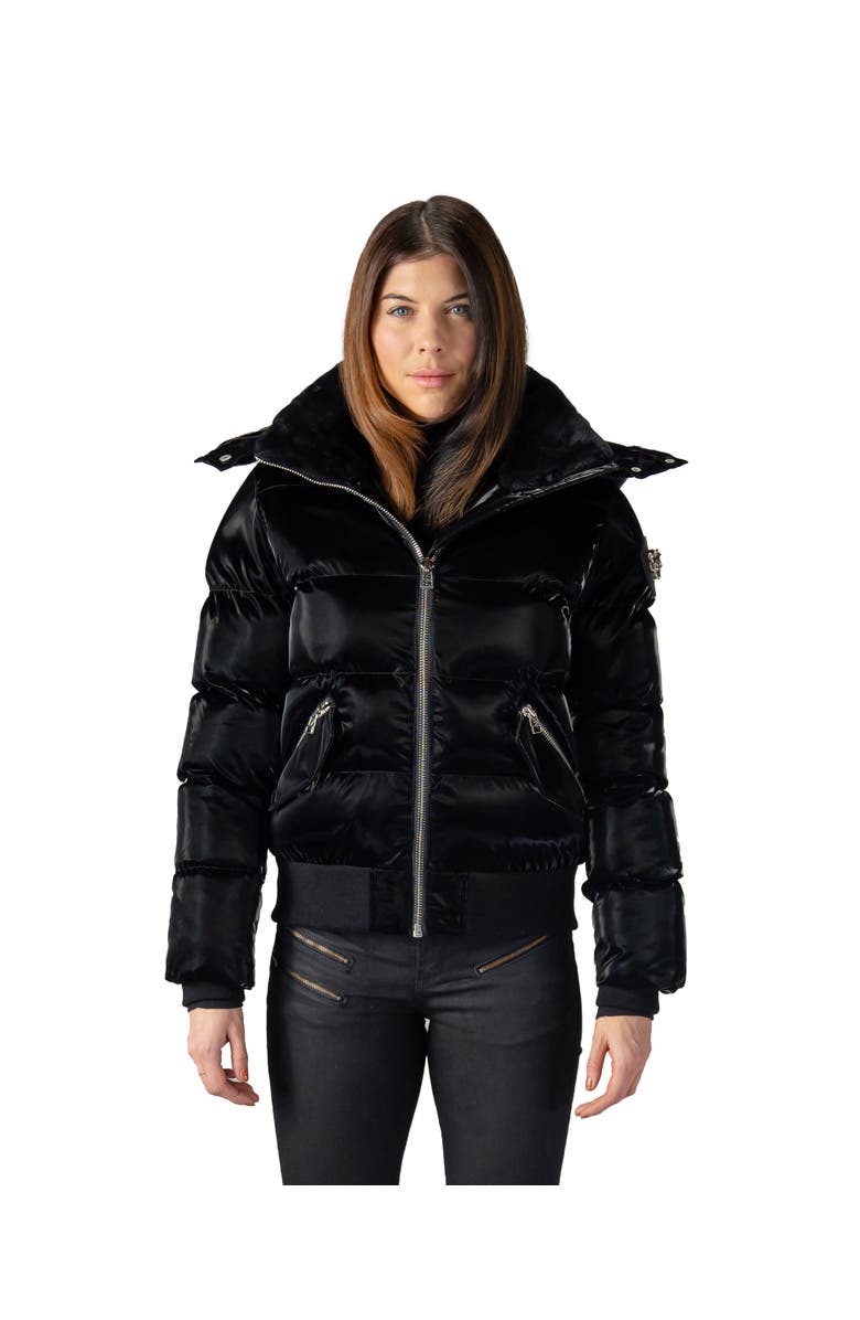 Woodpecker Women's Woody Bomber Quilted Coat, Main, color, All Wet Black