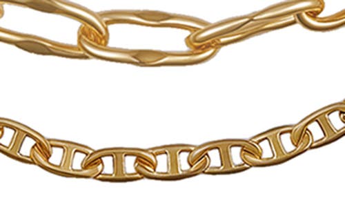 Vince Camuto Set Of 3 Chain Necklaces In Gold