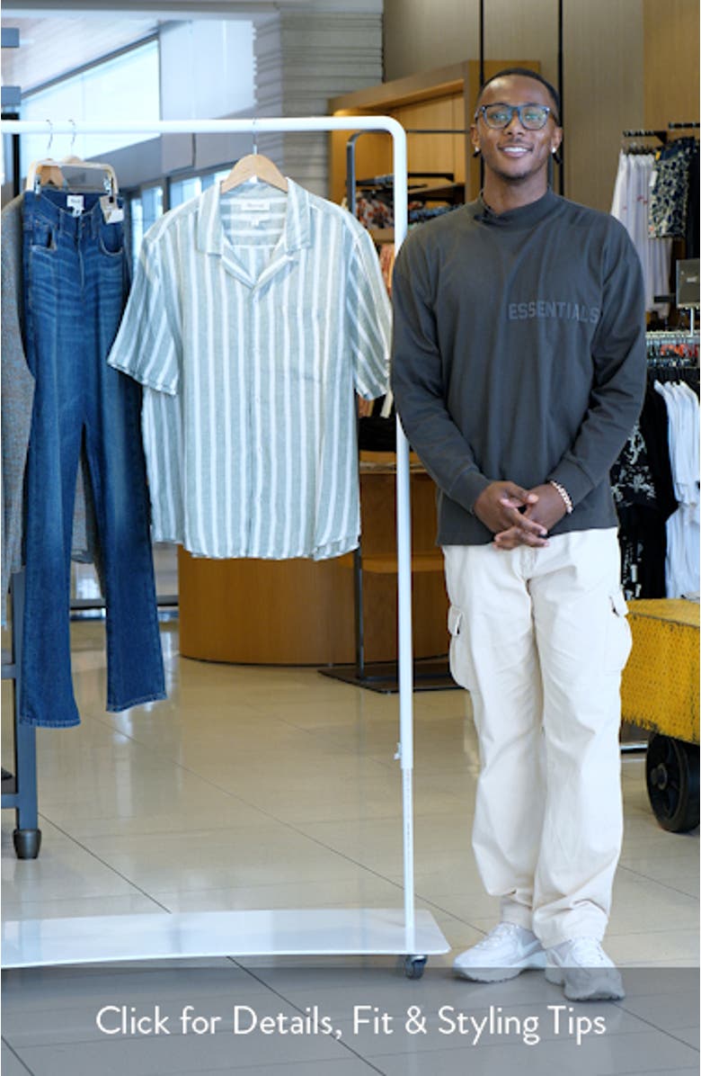 Men's Easy Linen Short Sleeve Shirt, sales video thumbnail