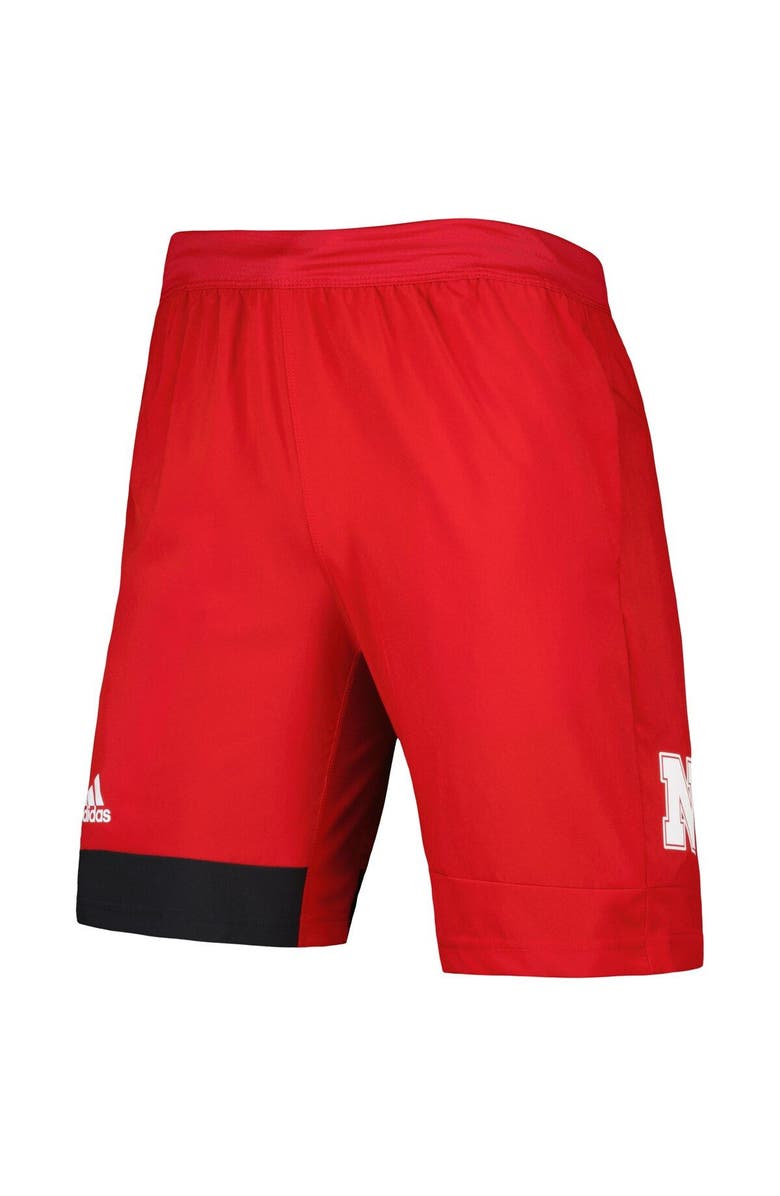 adidas Men's adidas Scarlet Nebraska Huskers Training Shorts, Alternate, color, Scarlet
