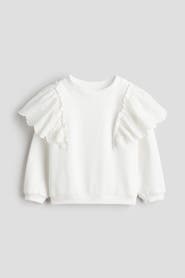 H&M Frill-trimmed Sweatshirt