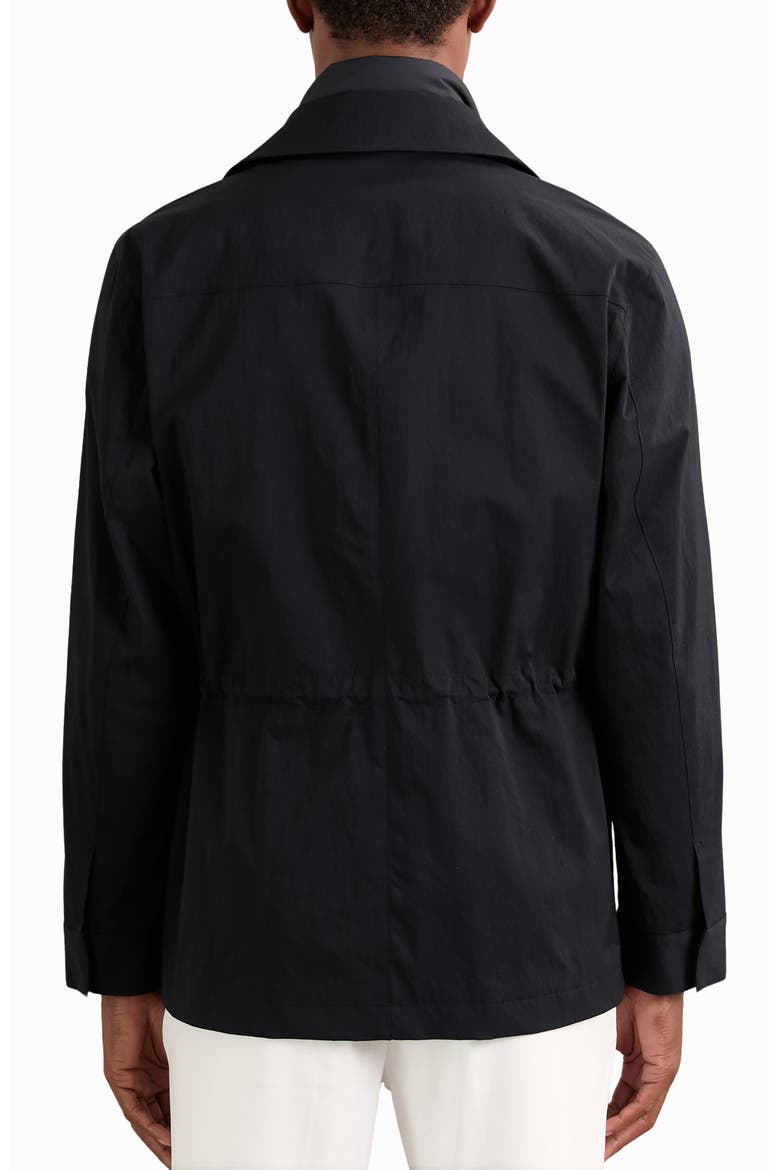 Bryson Stretch Nylon Field Jacket with Removable Quilted Bib, Alternate, color, NAVY