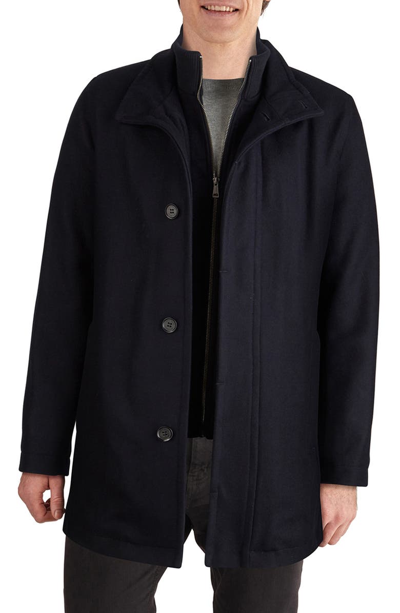 Cole Haan Signature Melton Wool Blend Topcoat | Nordstrom