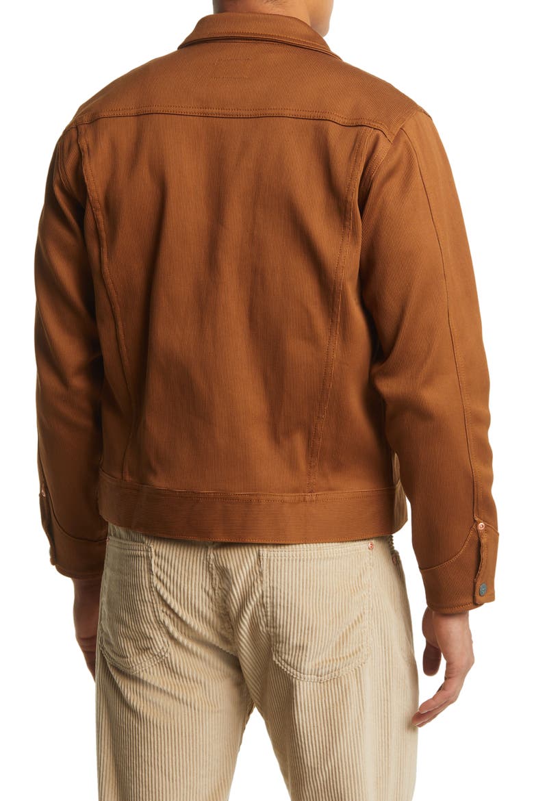 Bedford Cotton Corduroy Snap-Up Jacket, Alternate, color, BAY BROWN
