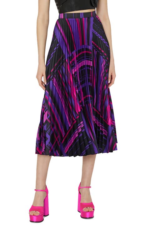 Otha Pleated Midi Skirt