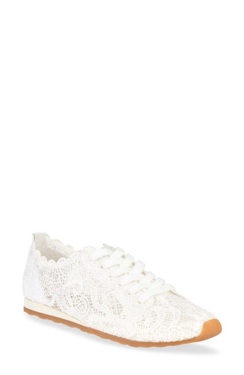 Dolce Vita Dayana Lace Sneaker In True White Lace