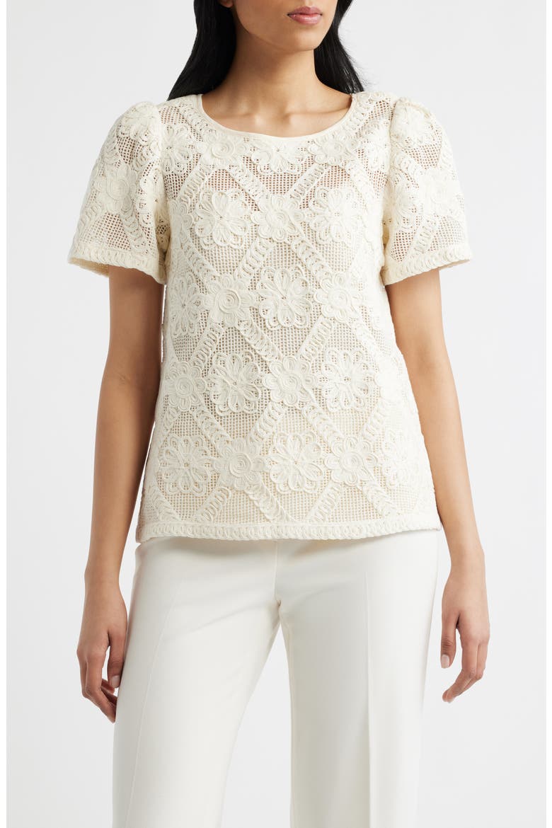 Lace Top, Main, color, SOFT ECRU