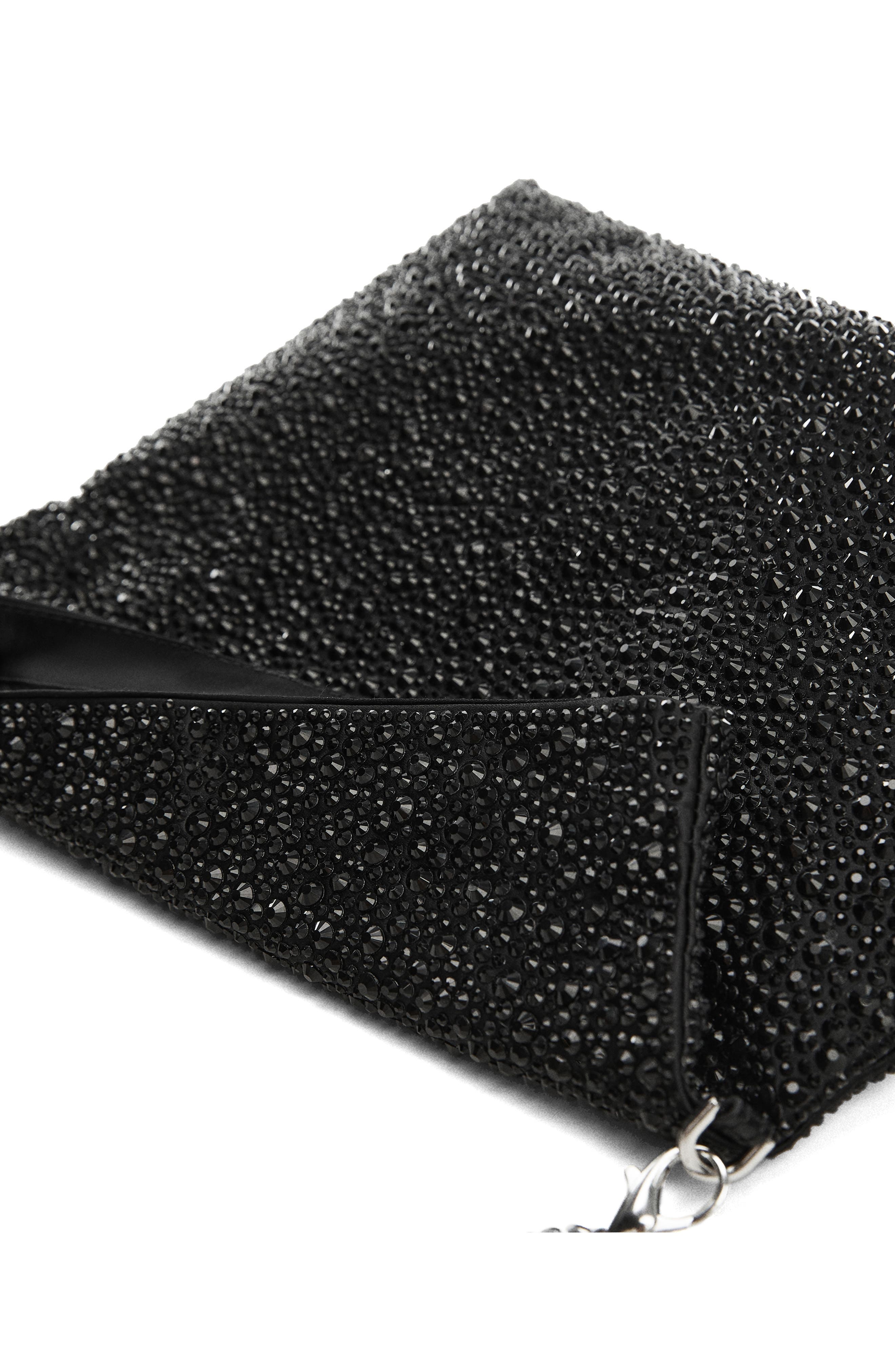 MANGO Crystal Chain Strap Handbag, Alternate, color, 