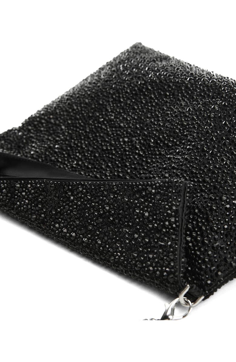 MANGO Crystal Chain Strap Handbag, Alternate, color,