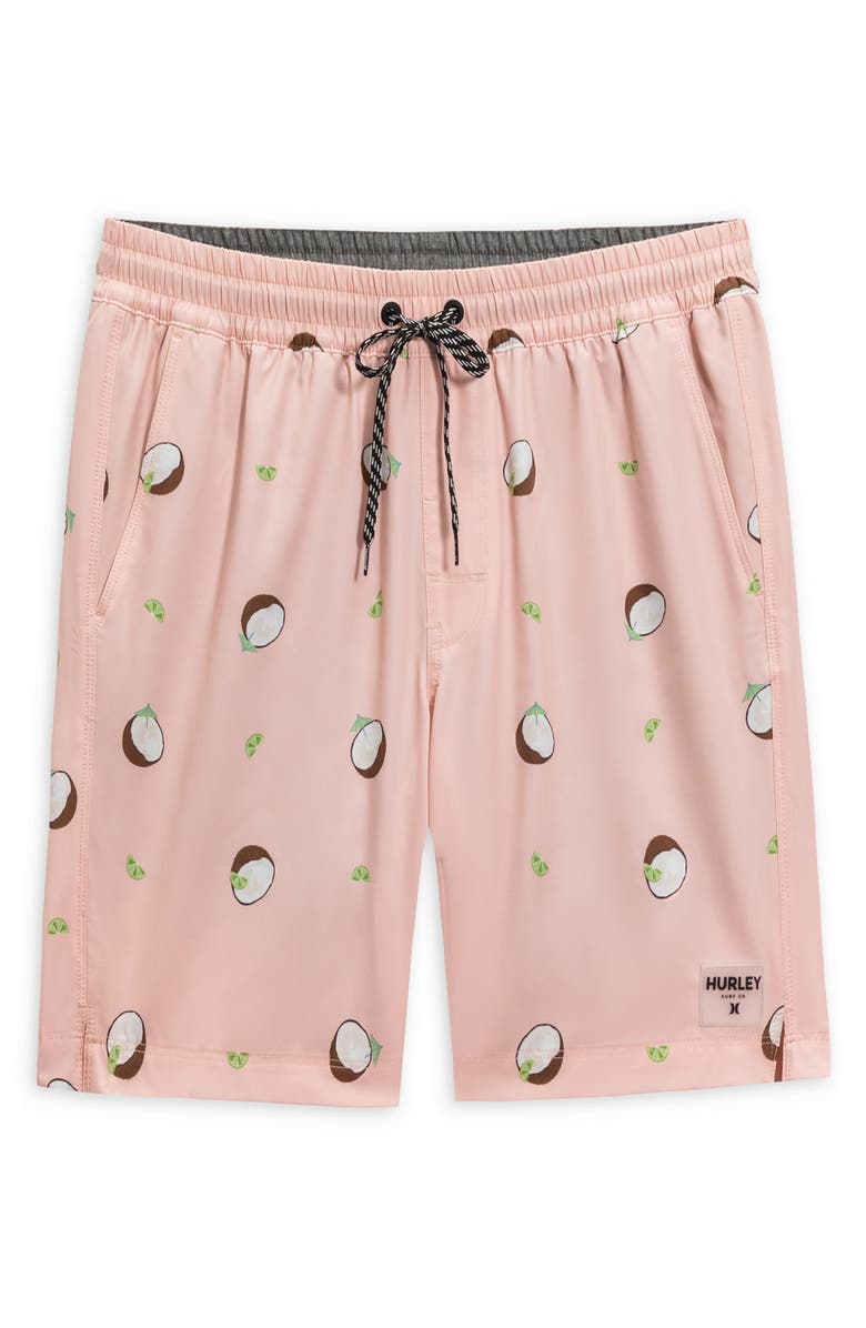 Hurley Punta Mita Volley Swim Shorts, Main, color, Candy Pink