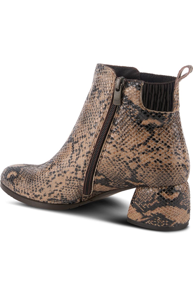 Spring Step Chixe Snake Pattern Bootie, Alternate, color,