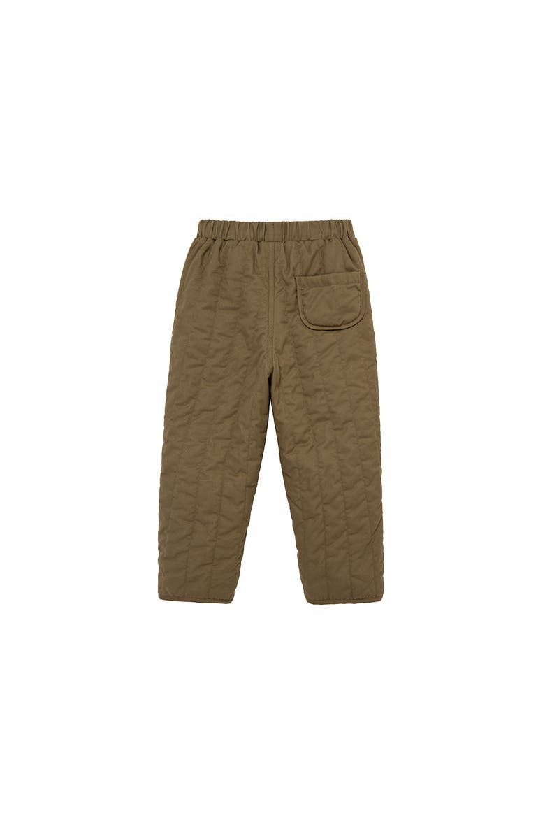 Quilted Pants, Alternate, color, Truffle