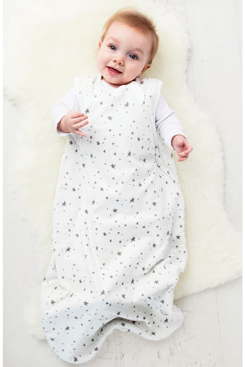 4 Season Organic Cotton & Merino Wool Wearable Blanket, Alternate, color, STARS