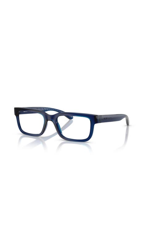 Arnette 49mm Rectangle Optical Glasses In Blue