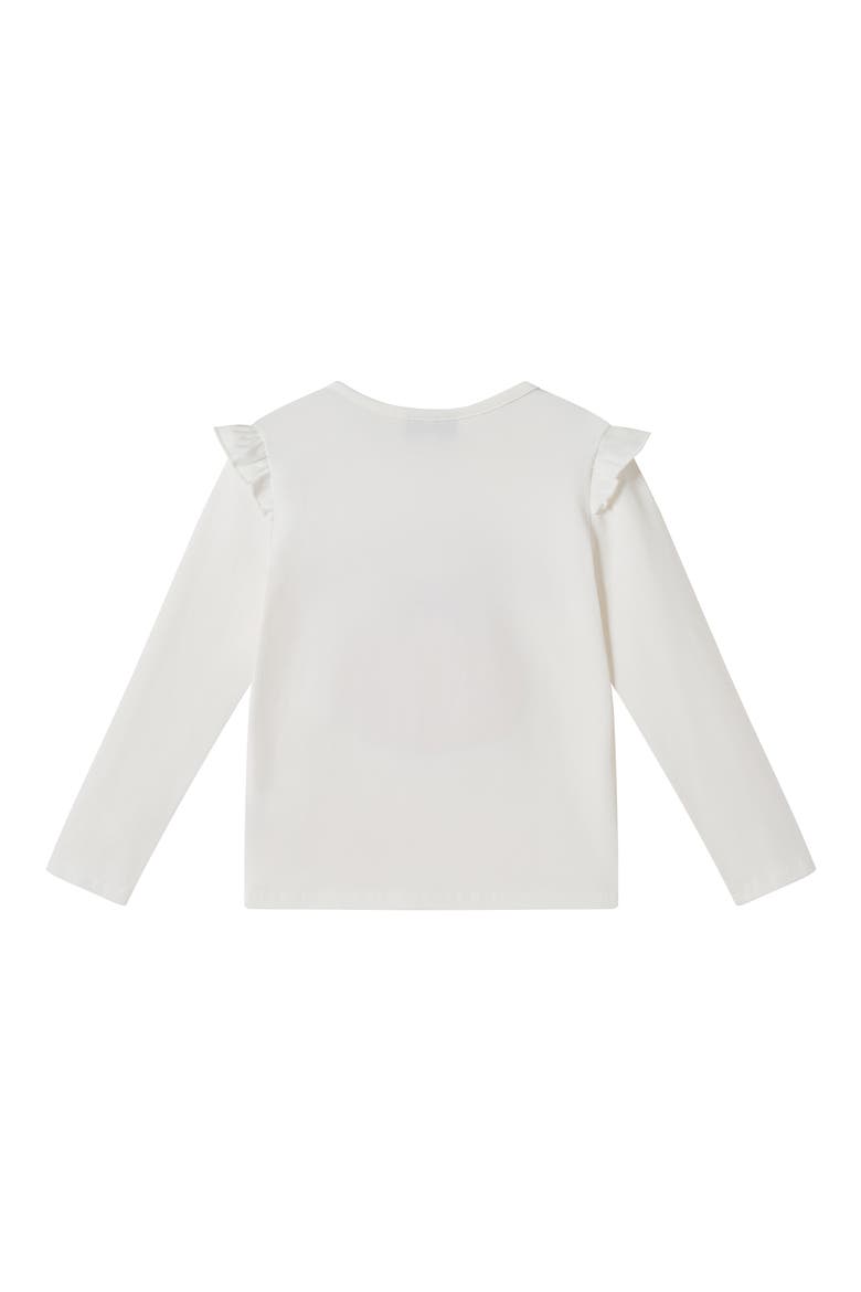 Kids' Gourdgeous Ruffled Graphic Tee, Alternate, color, WHITE
