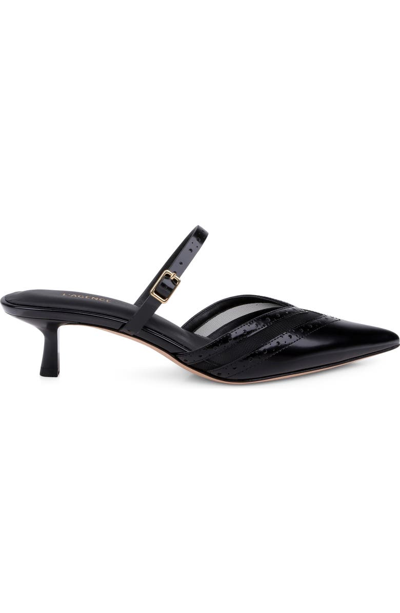 L'AGENCE Shelbie Mule, Alternate, color, Black Leather