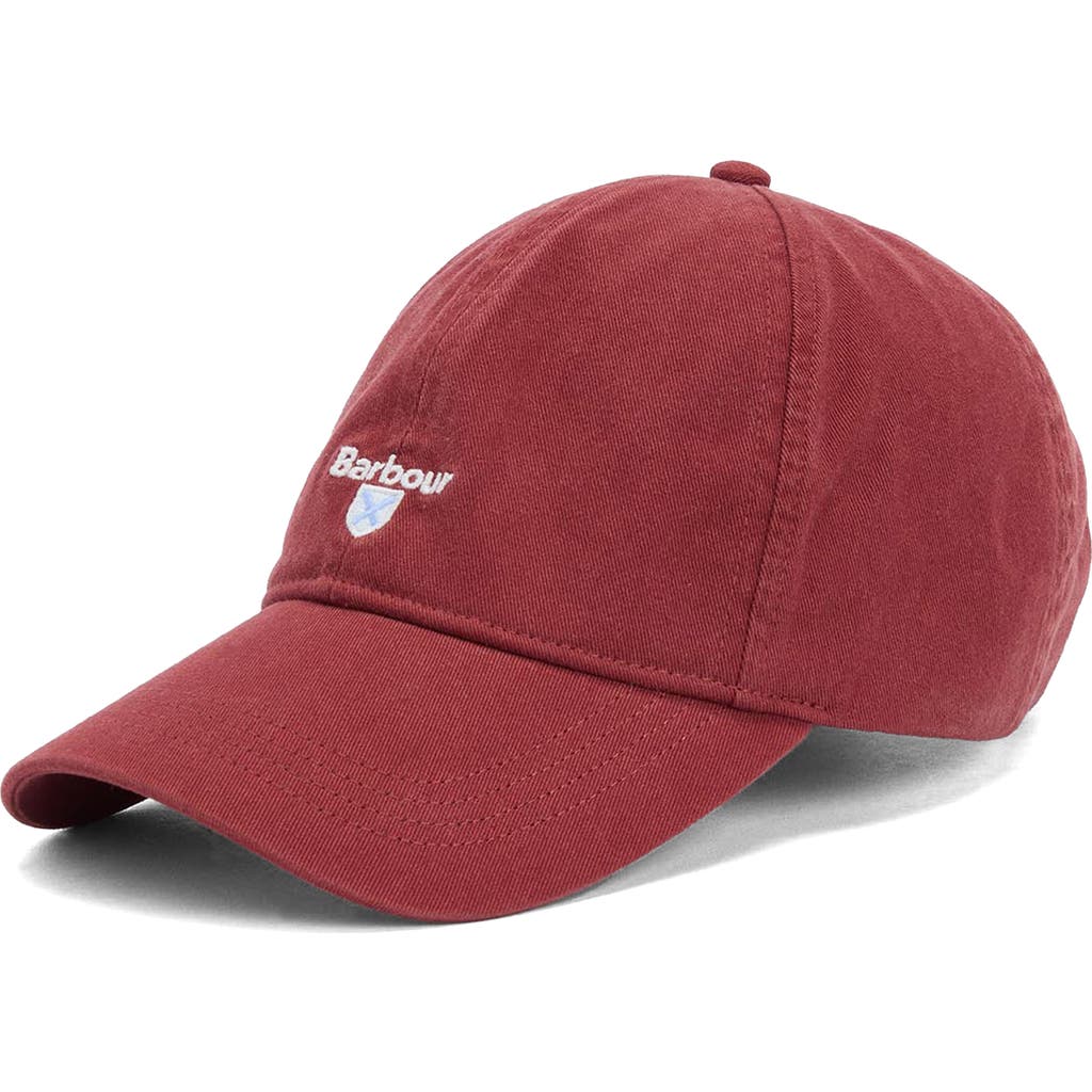 Barbour Cascade Baseball Cap In Red