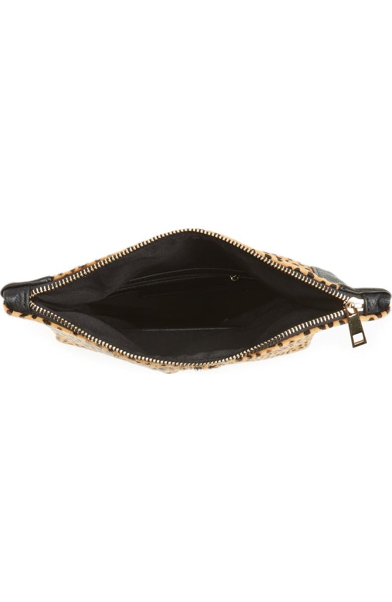 Sole Society Jemma Genuine Calf Hair Clutch, Alternate, color,