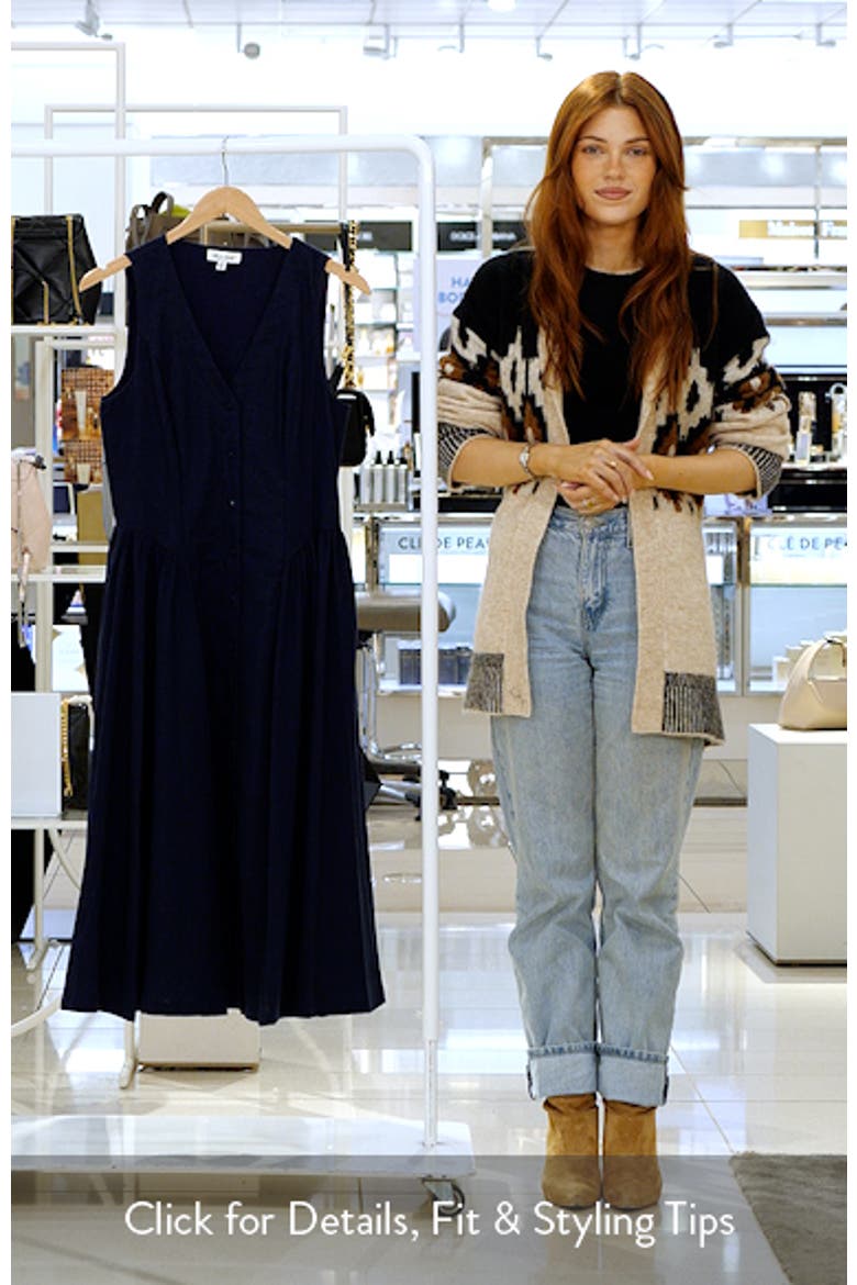 Button-Up Midi Dress video