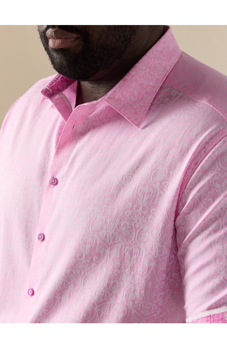 Robert Graham DXL Big & Tall Luther Sport Shirt V2, Alternate, color, Lt Pink