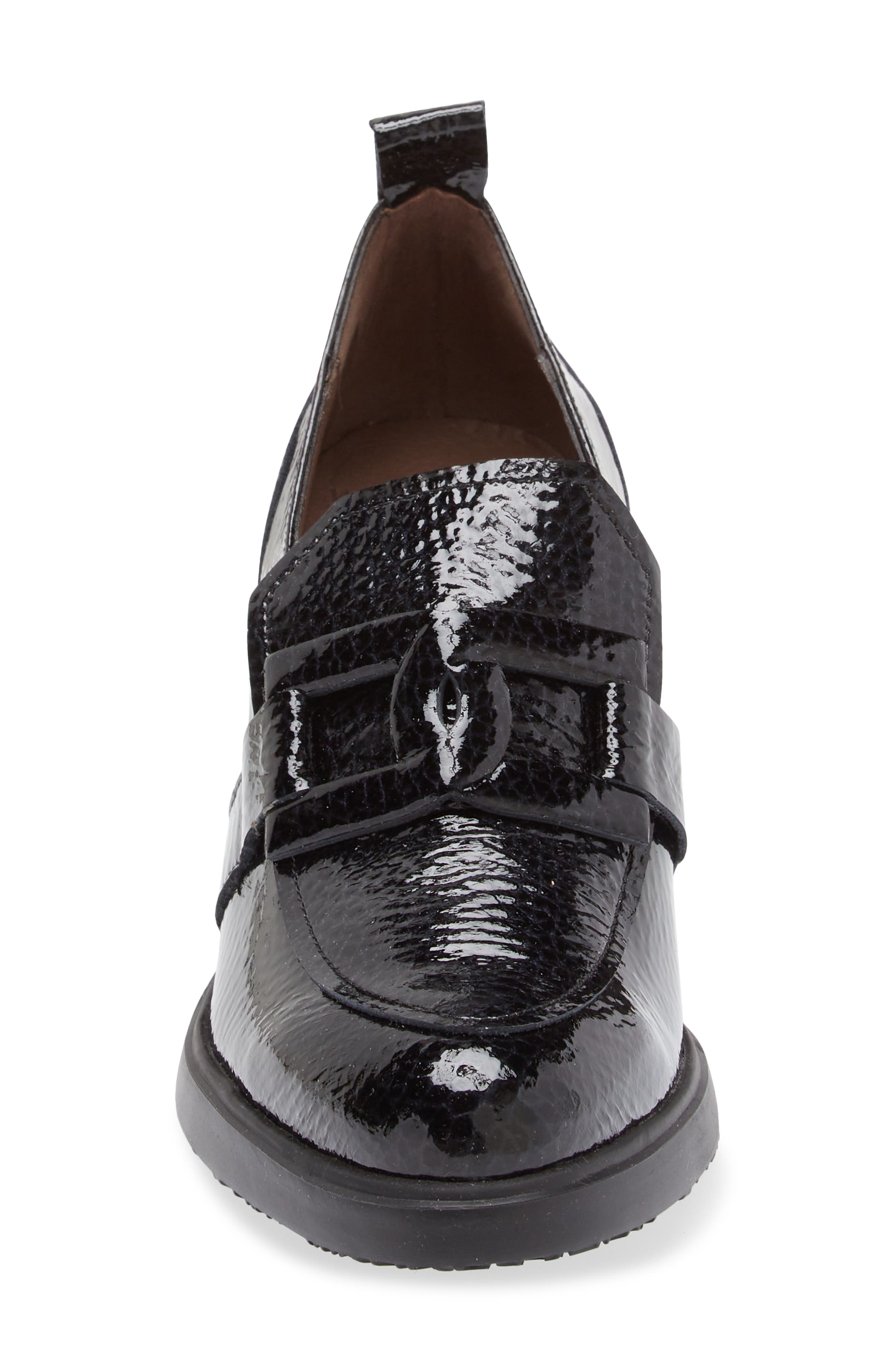 Wonders Loafer Pump, Alternate, color, Black Patent Leather