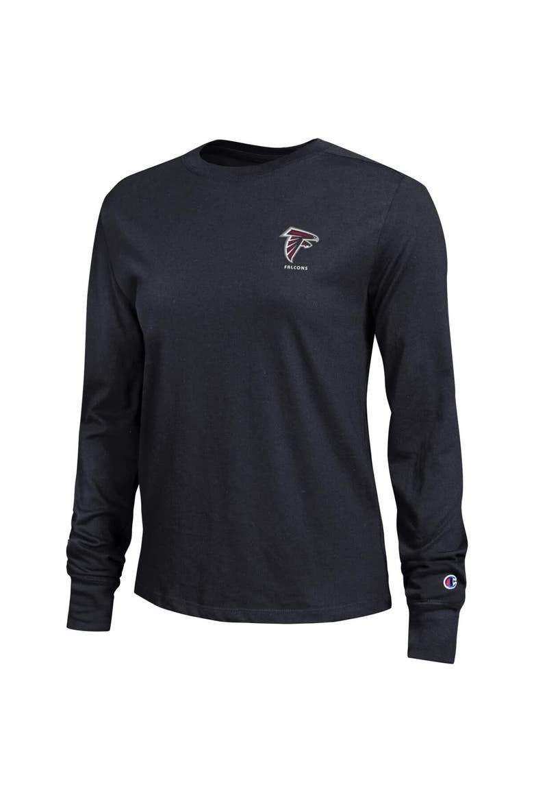 Women's Champion Black Atlanta Falcons Core Long-Sleeve T-Shirt, Alternate, color, Black