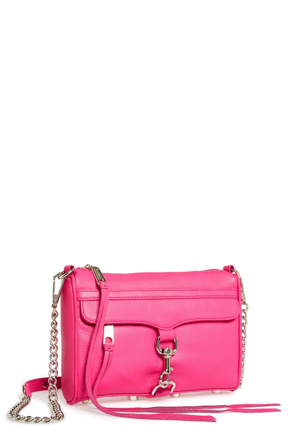 'Mini MAC' Convertible Crossbody Bag, Main, color, HOT PINK