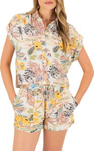 Hurley Safari Scenic Print Button-Up Shirt
