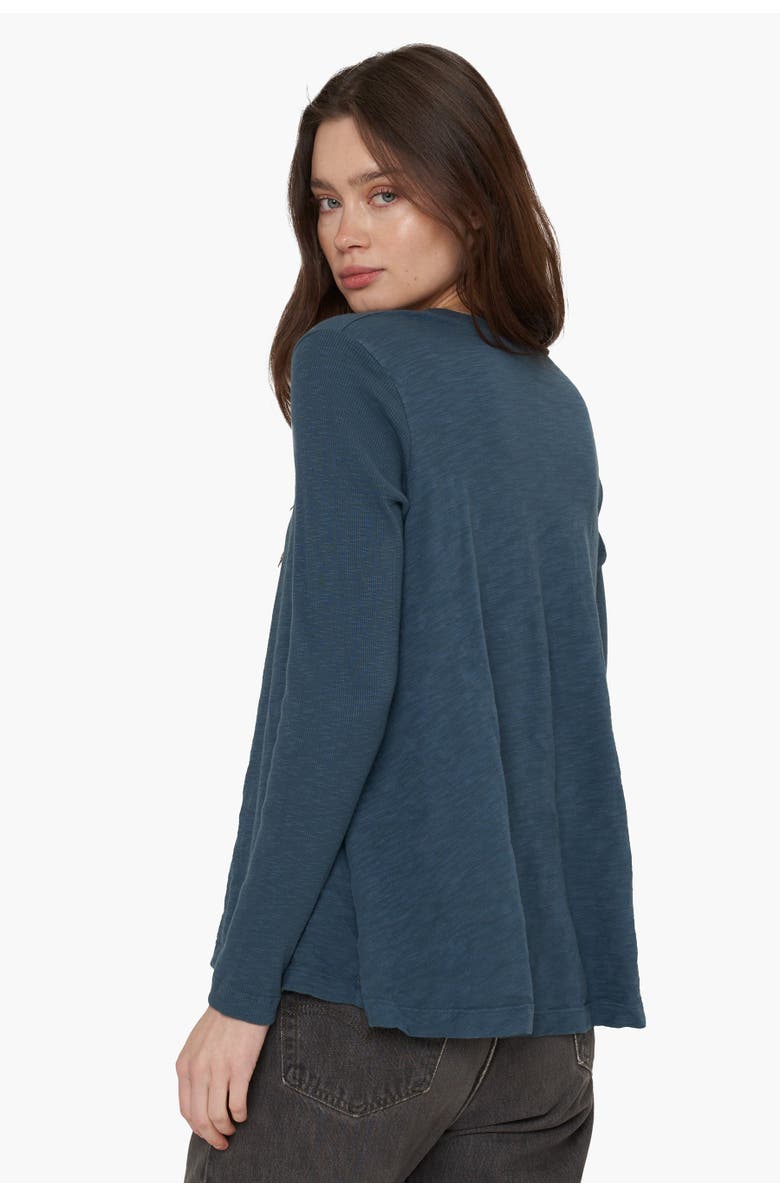 WILT Clothing Crew Trapeze Long Sleeve Mixed, Alternate, color, Petro