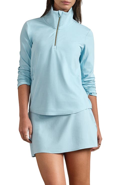Course to Court Long Sleeve Quarter Zip Top