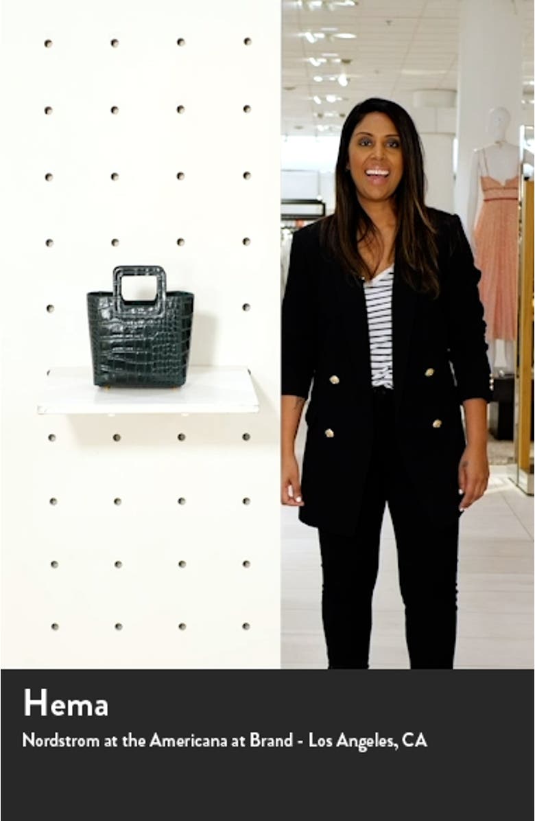 Mini Shirley Croc Embossed Leather Bag, sales video thumbnail