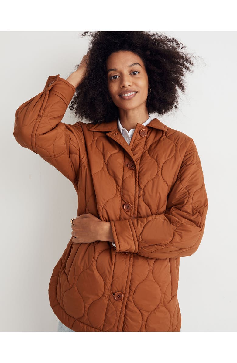 Madewell Airpuff Shirt Jacket, Alternate, color,