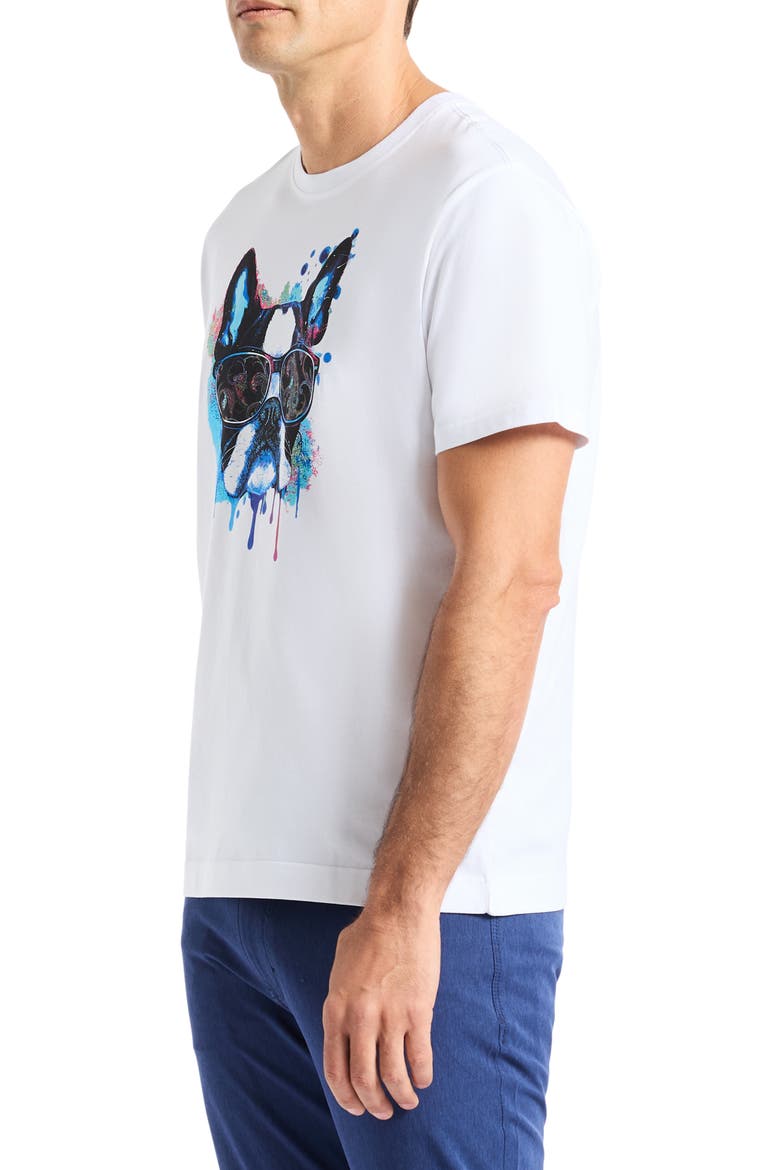 Jetset Frenchie Graphic T-Shirt, Alternate, color, WHITE