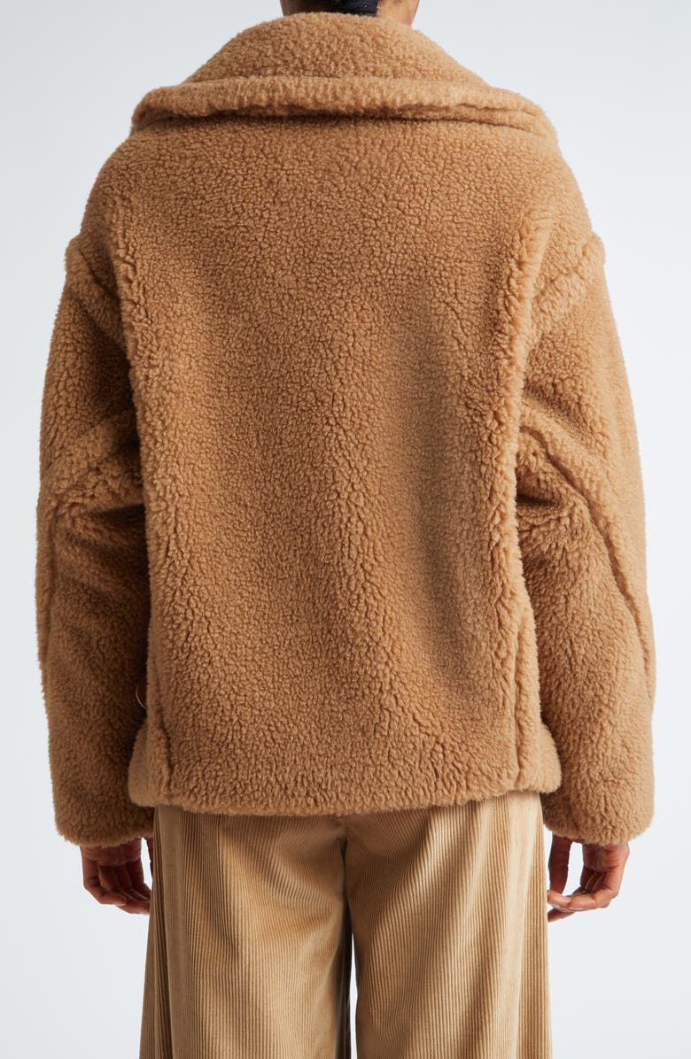 Max Mara Vanadio Oversize Teddy Moto Jacket, Alternate, color,