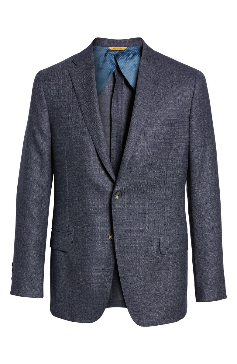 Hickey Freeman Classic Fit Wool & Silk Blazer, Alternate, color, 