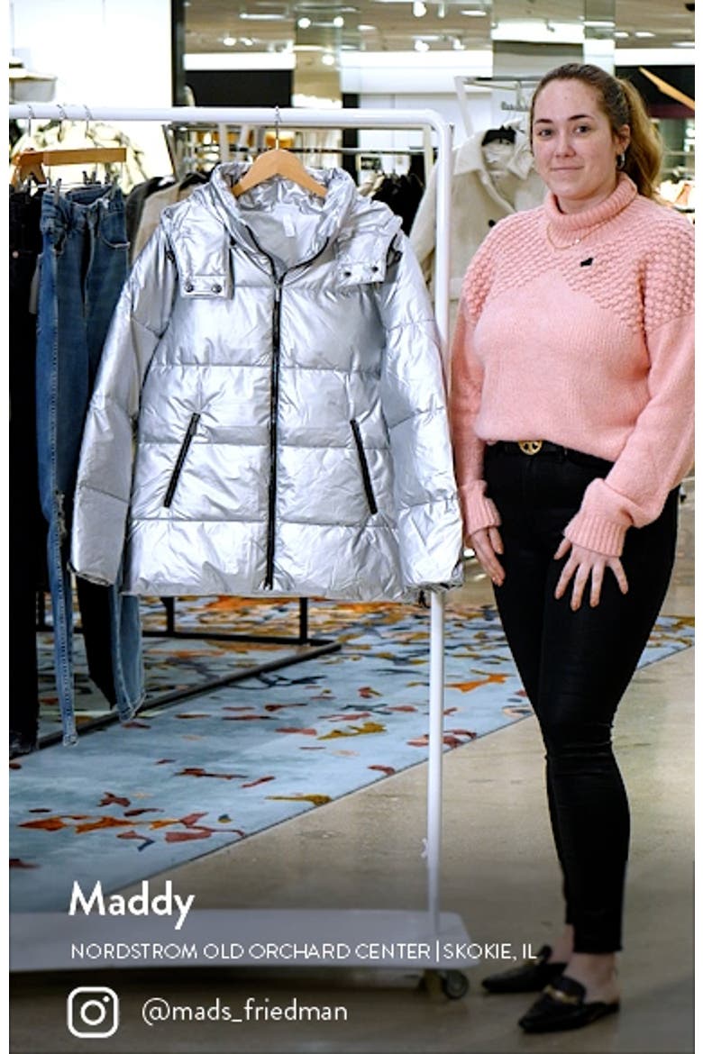 Snow Puffer Jacket with Removable Hood video