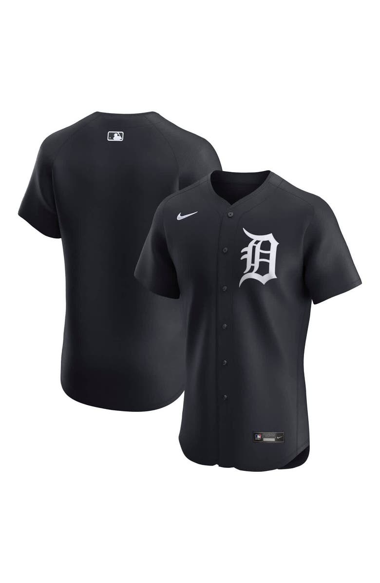 Nike Men's Nike Navy Detroit Tigers Alternate 2 Elite Jersey, Main, color,