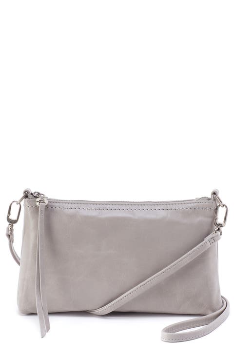 【MISCHIEF】DOWNTOWN SHOULDER BAG GREY Grey Vegan Shoulder Bag with Studded Cross, Spiked Chains