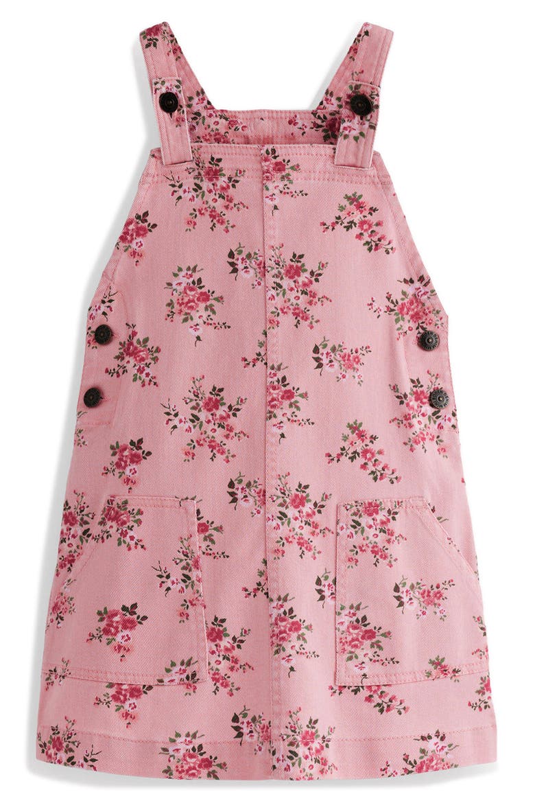 Kids' Adeline A-Line Dungaree Dress, Main, color, PINK QUARTZ TWILL SOFT ROSE