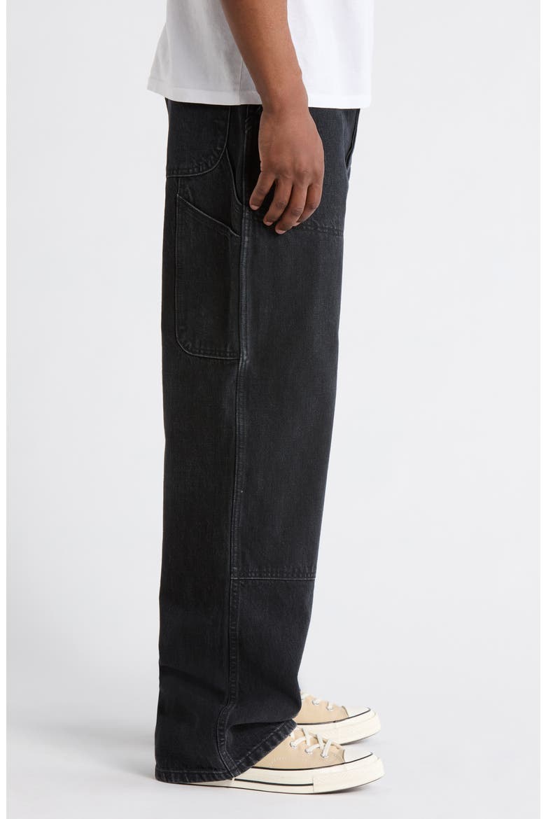 Wide Leg Jeans, Alternate, color, WASHED BLACK